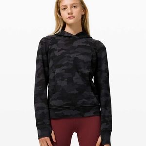 Lululemon Scuba Pullover Hoodie Heritage 365 Camo Deep Coal Multi size 12